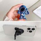 Electroplating PC Astronaut Hidden Phone Sticker Holder(Blue) - 1