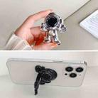 Electroplating PC Astronaut Hidden Phone Sticker Holder(Silver) - 1