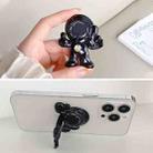 Electroplating PC Astronaut Hidden Phone Sticker Holder(Pink) - 1