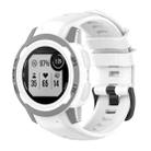 For Garmin Instinct 2S Solid Color Silicone Sports Watch Band(White) - 1