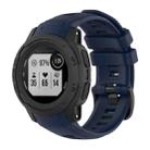 For Garmin Instinct 2S Solid Color Silicone Sports Watch Band(Navy Blue) - 1