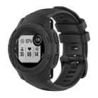 For Garmin Instinct 2S Solid Color Silicone Sports Watch Band(Graphite Grey) - 1