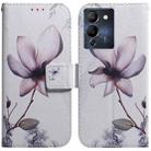 For Infinix Note 12 G96/X670 Coloured Drawing Leather Phone Case(Magnolia Flower) - 1