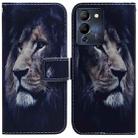 For Infinix Note 12 G96/X670 Coloured Drawing Leather Phone Case(Lion) - 1