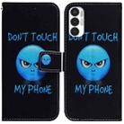 For Tecno Pova 3 LE7 Coloured Drawing Leather Phone Case(Anger) - 1