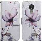 For Nokia C21 Coloured Drawing Leather Phone Case(Magnolia Flower) - 1