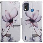 For Nokia G11 Plus Coloured Drawing Leather Phone Case(Magnolia Flower) - 1