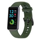 For Realme Band 2 Silicone Watch Band(Army Green) - 1