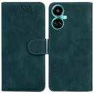 For Tecno Camon 19 Pro 5G Skin Feel Pure Color Flip Leather Phone Case(Green) - 1