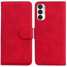For Tecno Pova 3 LE7 Skin Feel Pure Color Flip Leather Phone Case(Red) - 1