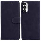 For Tecno Pova 3 LE7 Skin Feel Pure Color Flip Leather Phone Case(Black) - 1