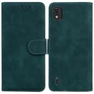 For Nokia C2 2nd Edition Skin Feel Pure Color Flip Leather Phone Case(Green) - 1