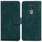 For Nokia C21 Skin Feel Pure Color Flip Leather Phone Case(Green) - 1