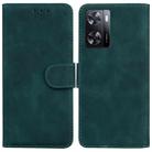 For OPPO A57 2022 4G/A57 2022 5G/Realme Q5i/Realme V23 5G/Realme Narzo 50 5G/A77 5G Skin Feel Pure Color Flip Leather Phone Case(Green) - 1