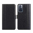 For Xiaomi Redmi Note 11 5G / Poco M4 Pro 5G Ostrich Texture Flip Leather Phone Case(Black) - 1