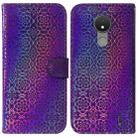 For Nokia C21 Colorful Magnetic Buckle Leather Phone Case(Purple) - 1