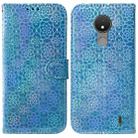 For Nokia C21 Colorful Magnetic Buckle Leather Phone Case(Blue) - 1