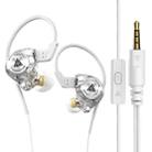 QKZ AK3 FiLe In-ear Subwoofer Wire-controlled Earphone with Mic(White) - 1
