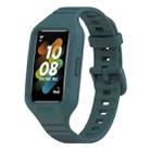 For Huawei Band 8 / Huawei Band 7 / Honor Band 6 Universal Integrated Silicone Watch Band(Green) - 1