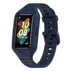 For Huawei Band 8 / Huawei Band 7 / Honor Band 6 Universal Integrated Silicone Watch Band(Midnight Blue) - 1