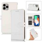 For iPhone 11 Pro Cross Texture Horizontal Flip Leather Phone Case (White) - 1