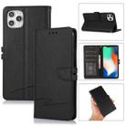 For iPhone 11 Pro Max Cross Texture Horizontal Flip Leather Phone Case (Black) - 1