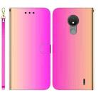 For Nokia C21 Imitated Mirror Surface Horizontal Flip Leather Phone Case(Gradient Color) - 1