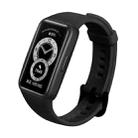 For Huawei Band 6 Silicone Watch Band(Black) - 1