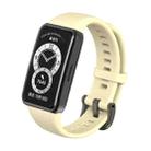 For Huawei Band 6 Silicone Watch Band(Quicksand Gold) - 1