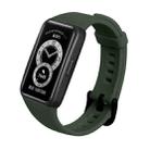 For Huawei Band 6 Silicone Watch Band(Dark Green) - 1