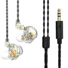 QKZ AK6 MAX In-ear Dynamic Subwoofer Wire-controlled Earphone, Version:Standard Version(Transparent White) - 1