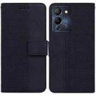 For Infinix Note 12 G96/X670 Geometric Embossed Leather Phone Case(Black) - 1