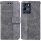 For Infinix Note 12 G96/X670 Geometric Embossed Leather Phone Case(Grey) - 1