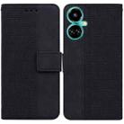 For Tecno Camon 19 Geometric Embossed Leather Phone Case(Black) - 1