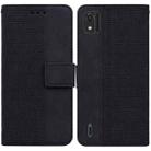 For Nokia C2 2nd Edition Geometric Embossed Leather Phone Case(Black) - 1