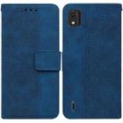 For Nokia C2 2nd Edition Geometric Embossed Leather Phone Case(Blue) - 1