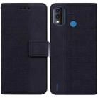 For Nokia G11 Plus Geometric Embossed Leather Phone Case(Black) - 1