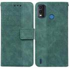 For Nokia G11 Plus Geometric Embossed Leather Phone Case(Green) - 1