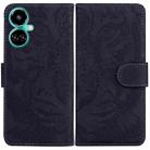 For Tecno Camon 19 Tiger Embossing Pattern Horizontal Flip Leather Phone Case(Black) - 1