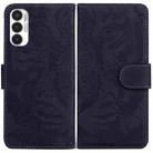 For Tecno Pova 3 LE7 Tiger Embossing Pattern Horizontal Flip Leather Phone Case(Black) - 1