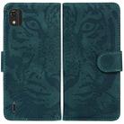 For Nokia C2 2nd Edition Tiger Embossing Pattern Horizontal Flip Leather Phone Case(Green) - 1