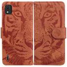 For Nokia C2 2nd Edition Tiger Embossing Pattern Horizontal Flip Leather Phone Case(Brown) - 1