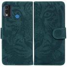 For Nokia G11 Plus Tiger Embossing Pattern Horizontal Flip Leather Phone Case(Green) - 1