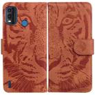 For Nokia G11 Plus Tiger Embossing Pattern Horizontal Flip Leather Phone Case(Brown) - 1