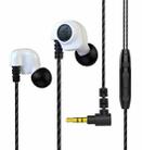 QKZ SK5 In-ear Subwoofer Wire-controlled Music Earphone with Mic(White) - 1
