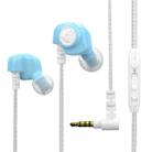 QKZ SK5 In-ear Subwoofer Wire-controlled Music Earphone with Mic(Blue) - 1