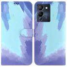 For Infinix Note 12 G96/X670 Watercolor Pattern Horizontal Flip Leather Phone Case(Winter Snow) - 1