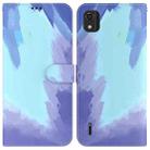 For Nokia C2 2nd Edition Watercolor Pattern Horizontal Flip Leather Phone Case(Winter Snow) - 1