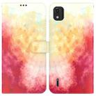For Nokia C2 2nd Edition Watercolor Pattern Horizontal Flip Leather Phone Case(Spring Cherry) - 1