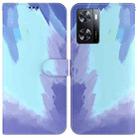 For OPPO A57 2022 4G/A57 2022 5G/Realme Q5i/Realme V23 5G/Realme Narzo 50 5G/A77 5G Watercolor Pattern Horizontal Flip Leather Phone Case(Winter Snow) - 1